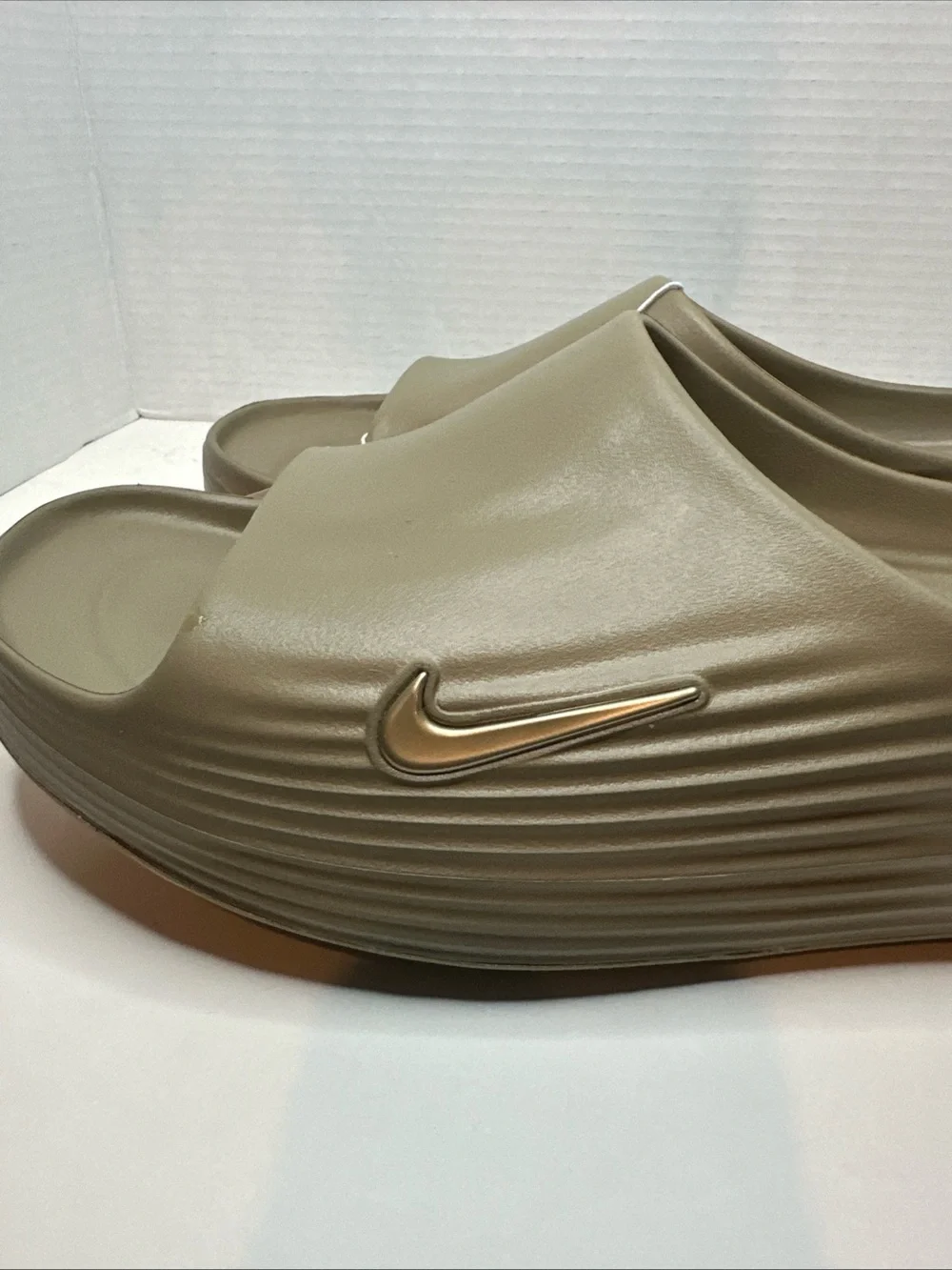 Nike ReactX Rejuven8 Slide Khaki HV4479 200 Men's Size 15